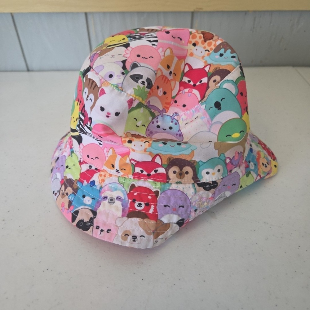 Original SQUISHMALLOWS BUCKET HAT YOUTH GIRLS One Size Pink